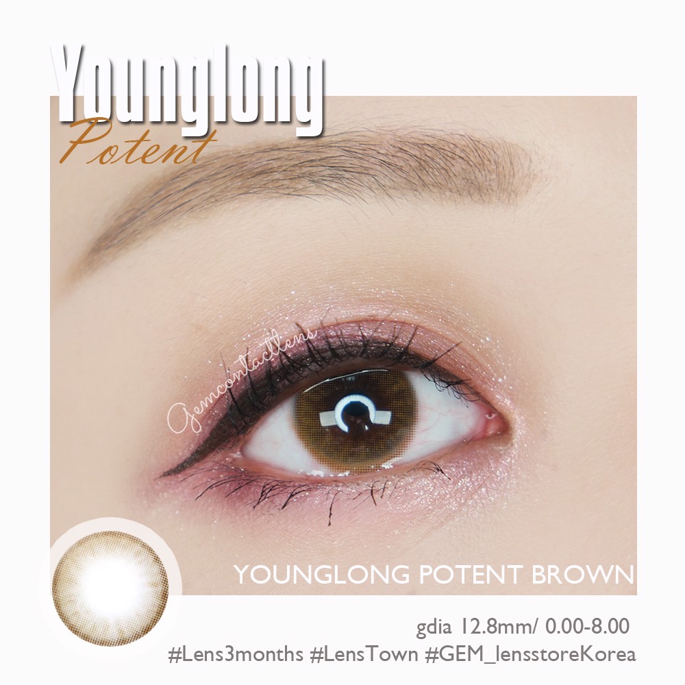 Áp tròng younglong potent brown - lens me - hsd 3 tháng, cam kết hàng đúng mô tả, chất lượng đảm bảo, an toàn đến sức khỏe người sử dụng