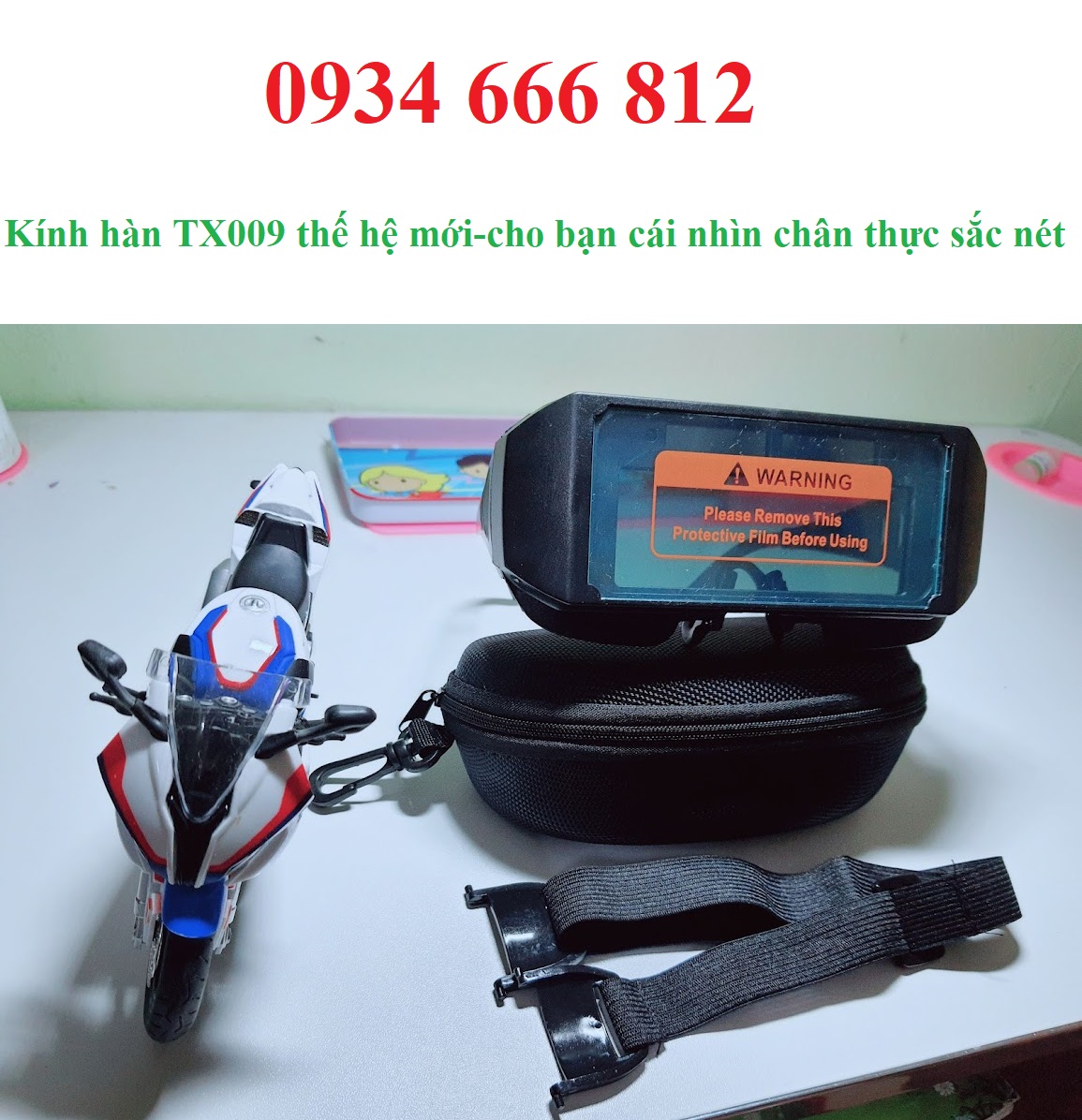 Kính hàn điện tử TX009 thế hệ mới tạm biệt ánh sáng xanh