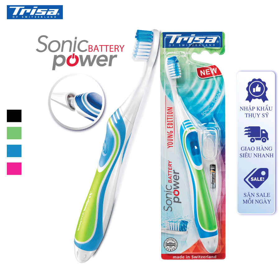 Bàn chải pin trisa trẻ em