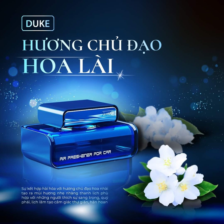 Nước hoa ô tô Duke, Nước hoa xe hơi cao cấp nhập khẩu từ Pháp chiết xuất 100% thiên nhiên khử mùi chống say xe tốt Giá 229,000 Đồng*Miễn phí vận chuyển