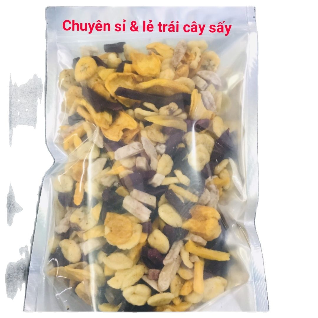 Bán Sỉ - 5Kg Trái Cây Sấy Khô Thập Cẩm Thơm giòn Ngon (10 Túi mỗi túi 500g) - Cam kết hàng Luôn Mới