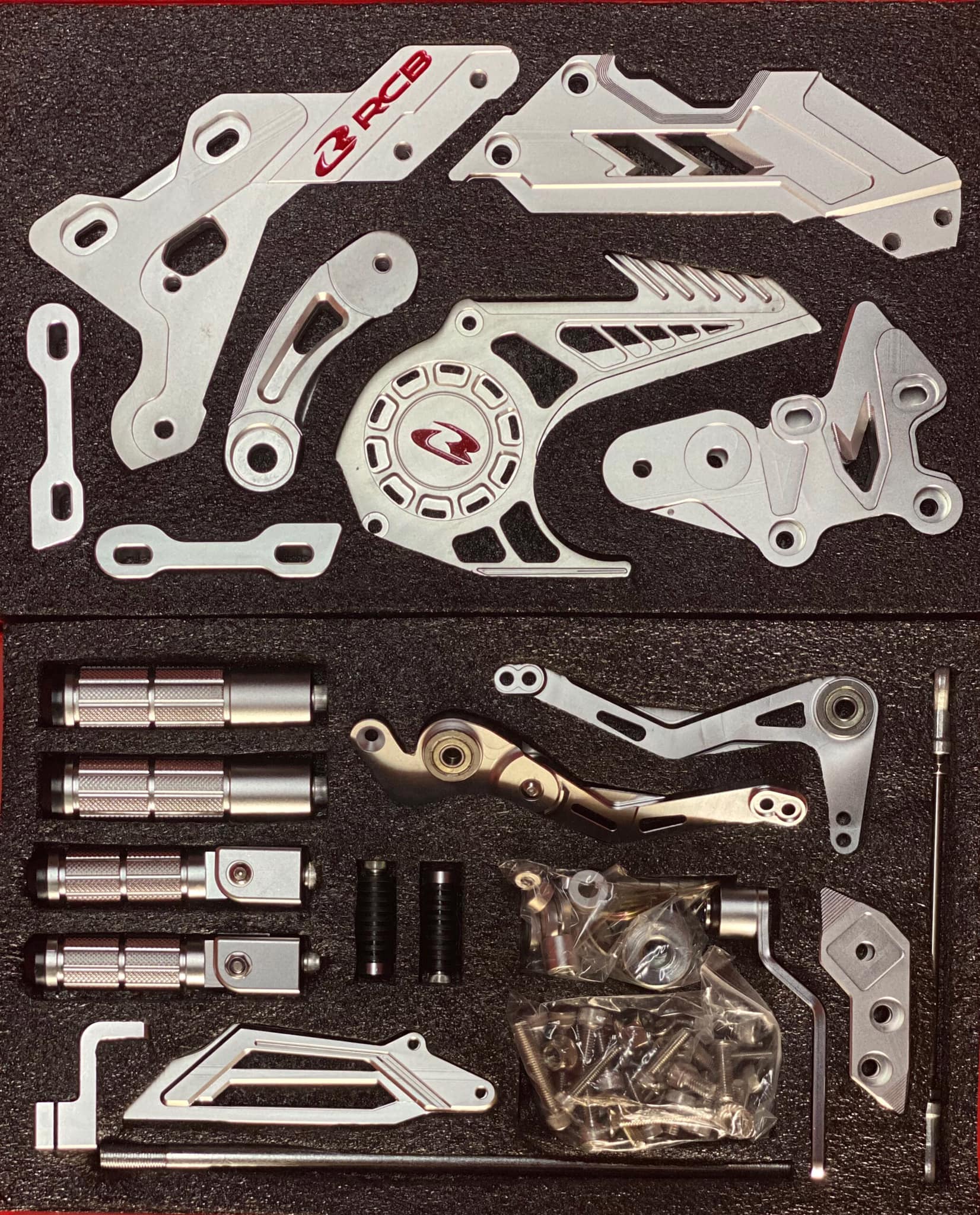 Bộ số gảy đôi Racing Boy S3 gắn Exciter 150 Trắng