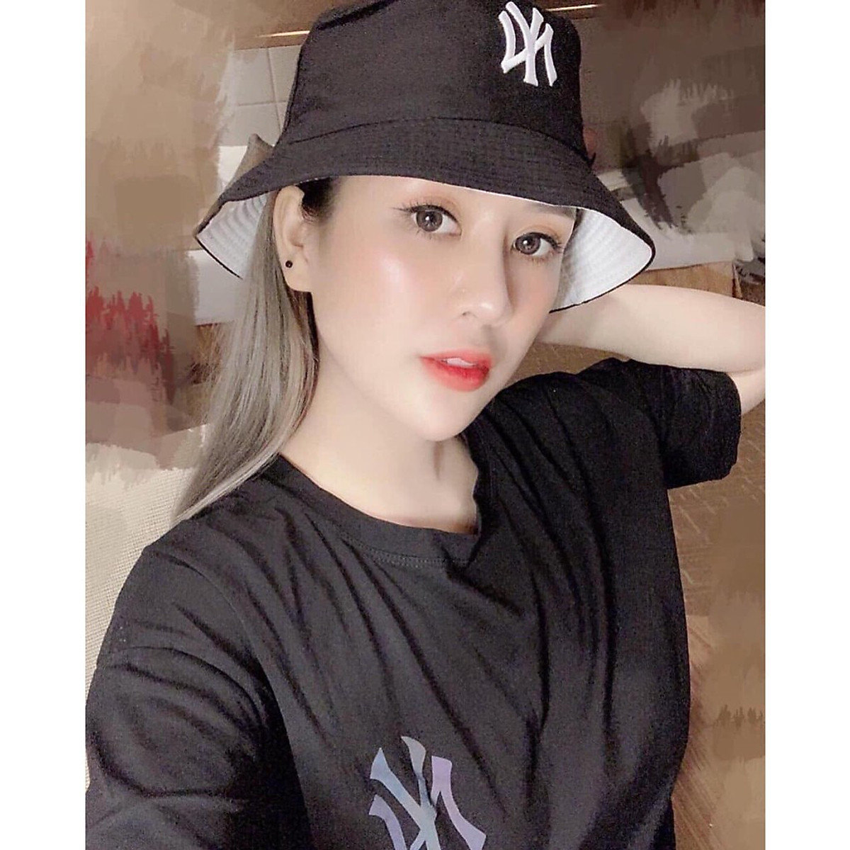 Mũ Bucket 2 Mặt N.Y