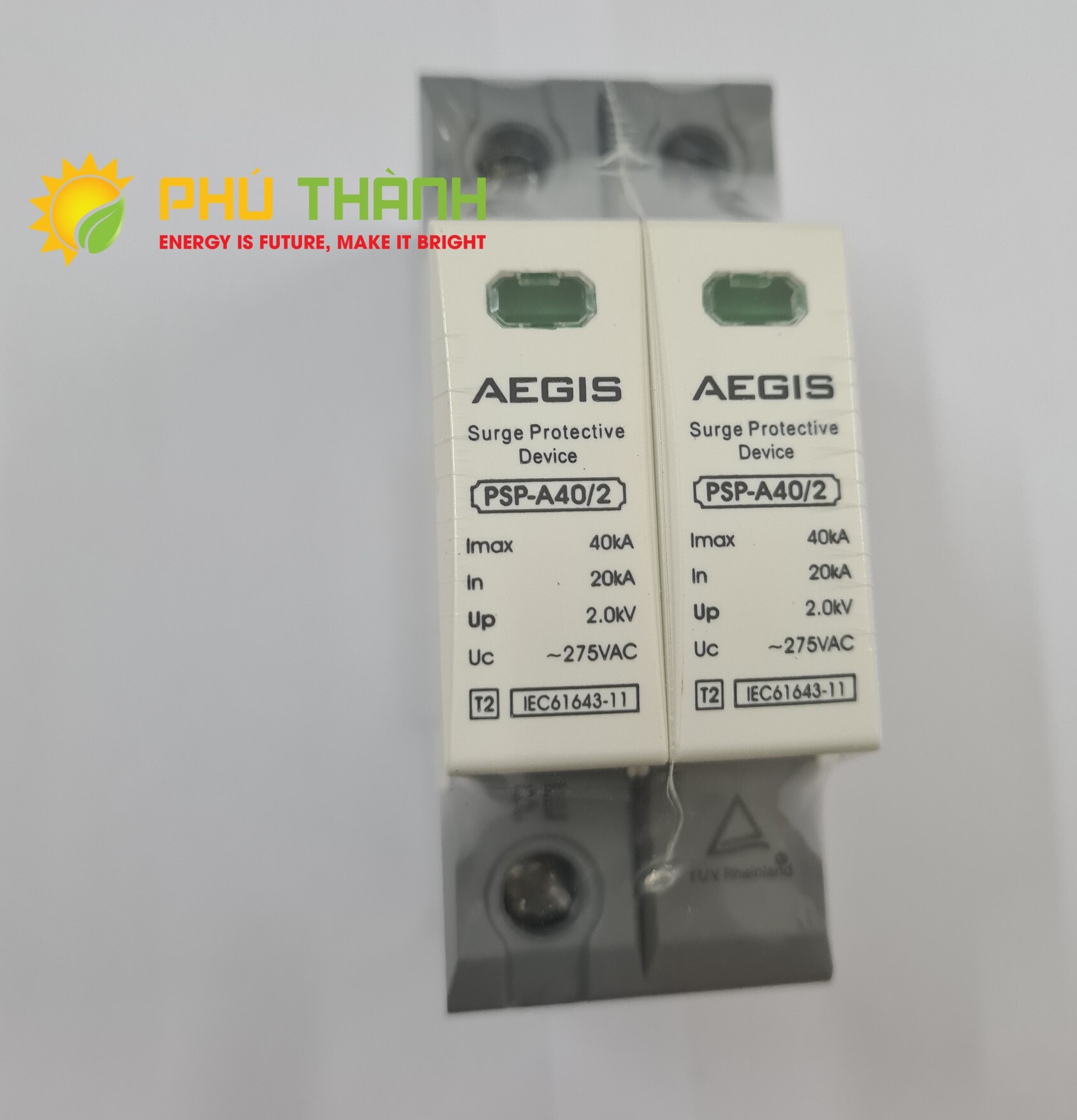 Thiết bị chống sét lan truyền bảo vệ gia đình 2P 275V AC