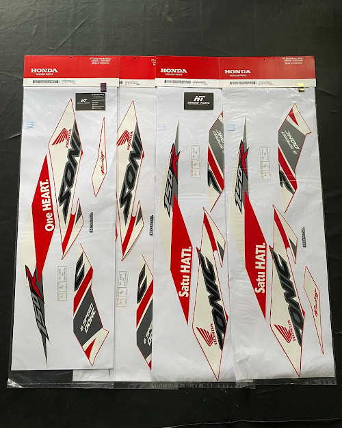 [HCM]Bộ Tem Sonic Trắng Đỏ Racing