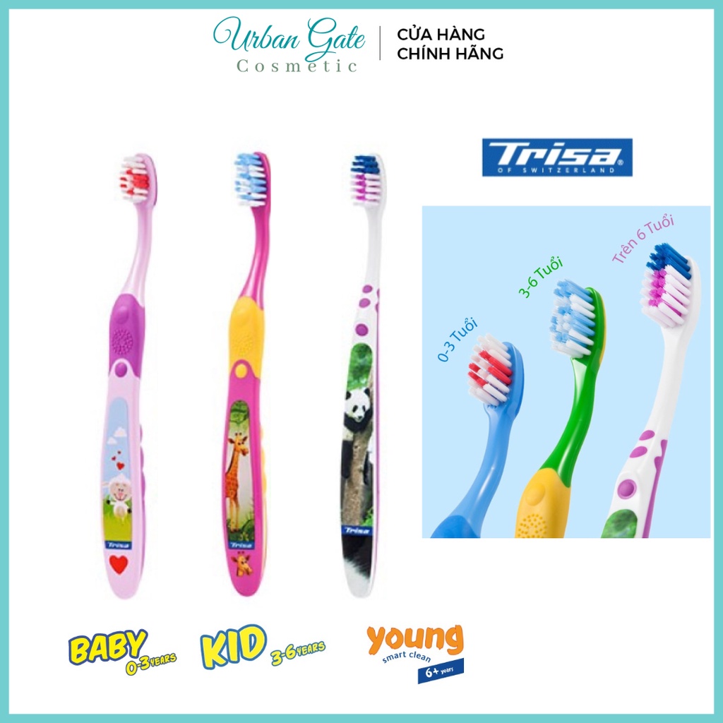 Bàn chải đánh răng em bé TRISA ||/ Bàn chảy đánh răng cho bé