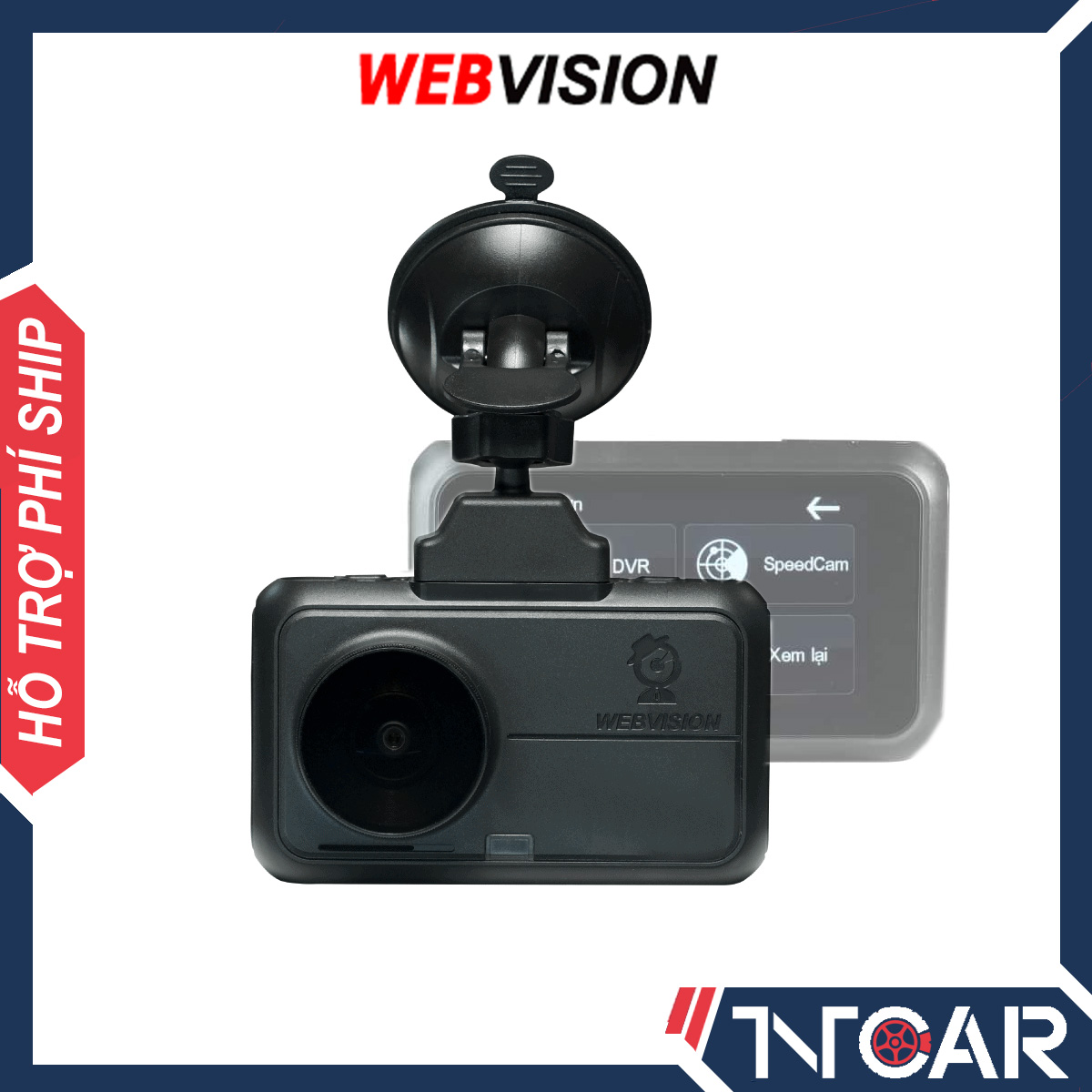 Camera Hành Trình Webvision A38 - GPS - đọc biển báo giao thông - chip Sony - độ phân giải 4K