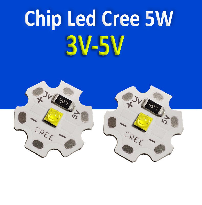 Chip đèn led siêu sáng, bóng led cree 3v-5v công suất 1w 3w 5w , bóng đèn pin, đèn ngủ, đèn trang trí- cree-5v