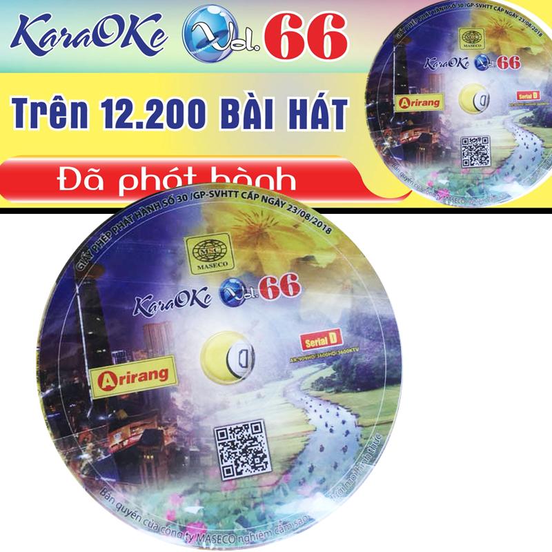 [HCM]Đĩa Karaoke Arirang mới nhất Vol 66 (SERIAL D)