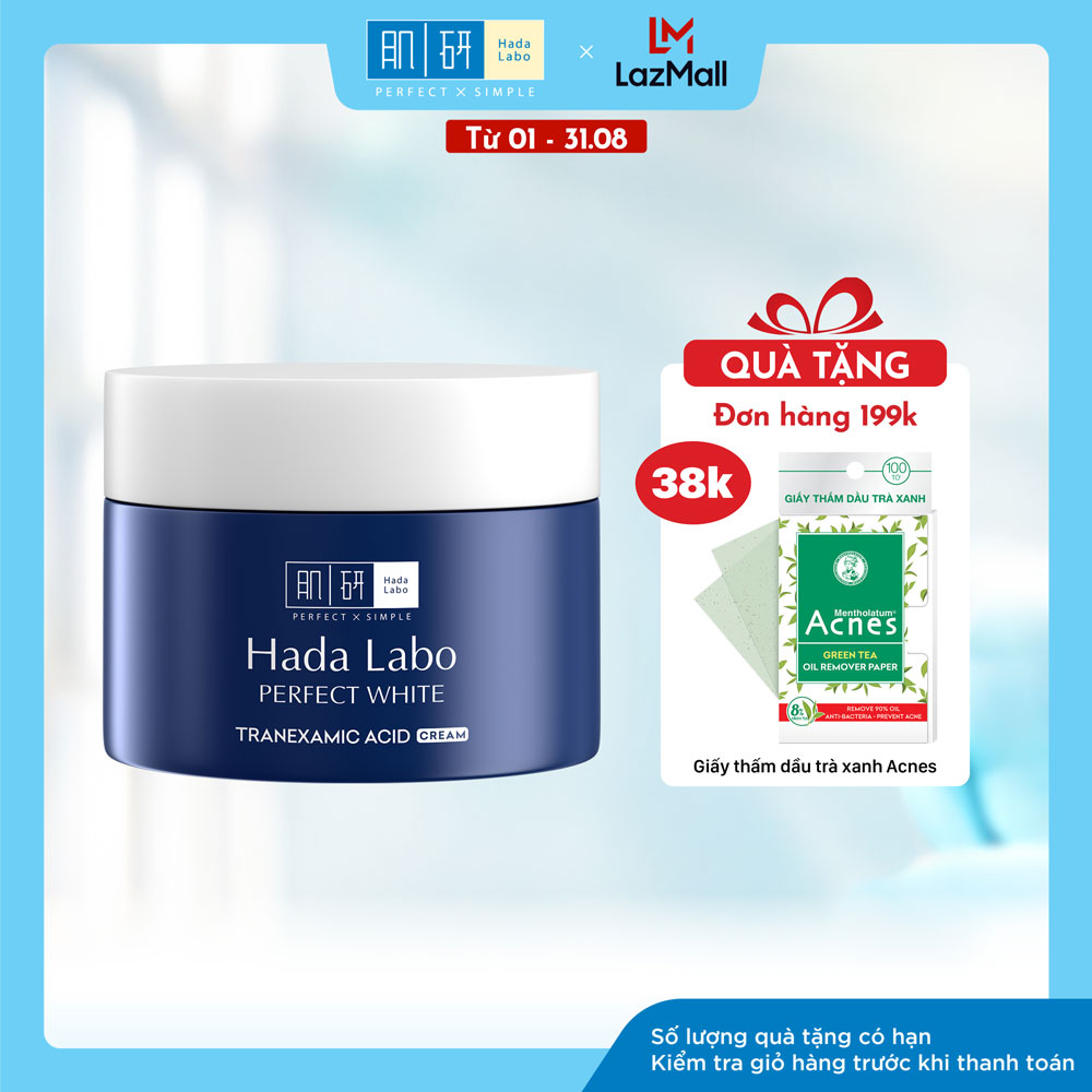 Kem dưỡng trắng Hada Labo Perfect White Tranexamic Acid Cream 50g