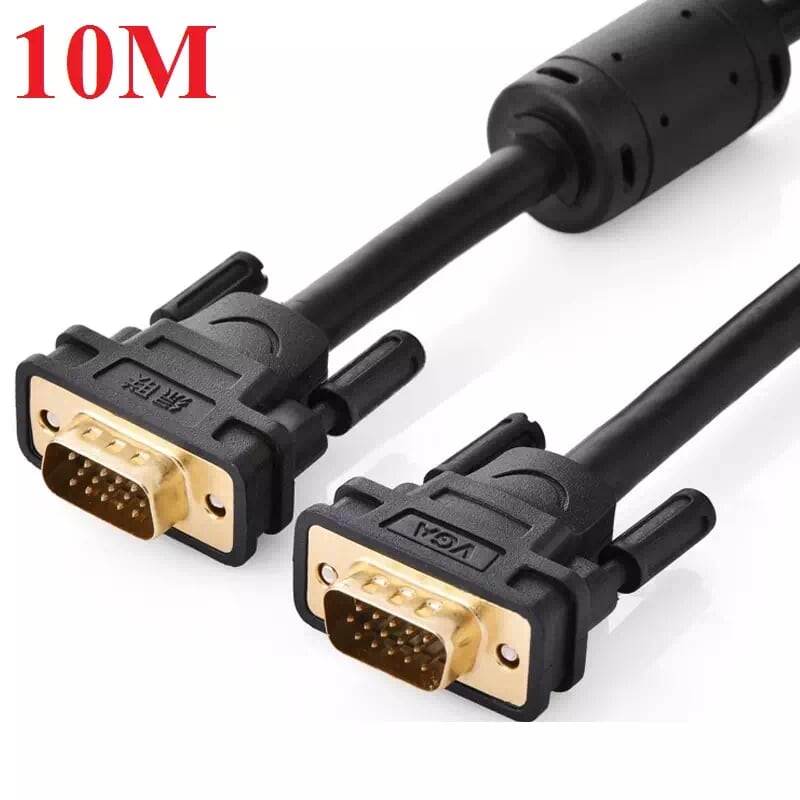 Ugreen 11633 10m màu đen cáp tín hiệu 2 đầu vga vg101