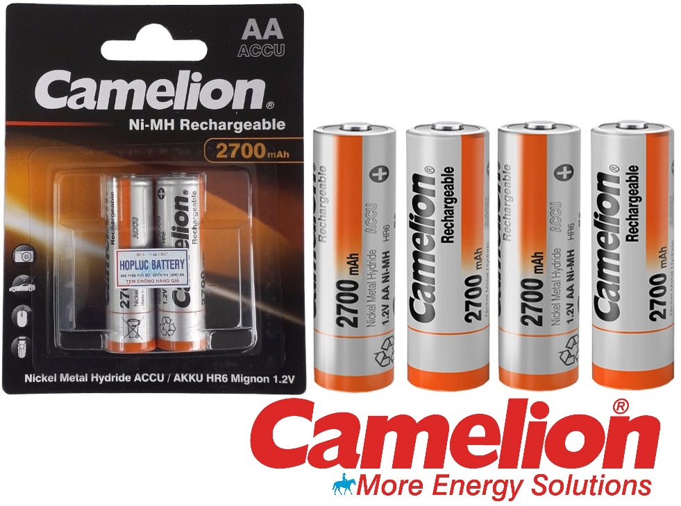 [HCM]Pin sạc AA (2A) Accu 2700mAh Ni-MH Rechargeable Battery 1.2V CAMELION