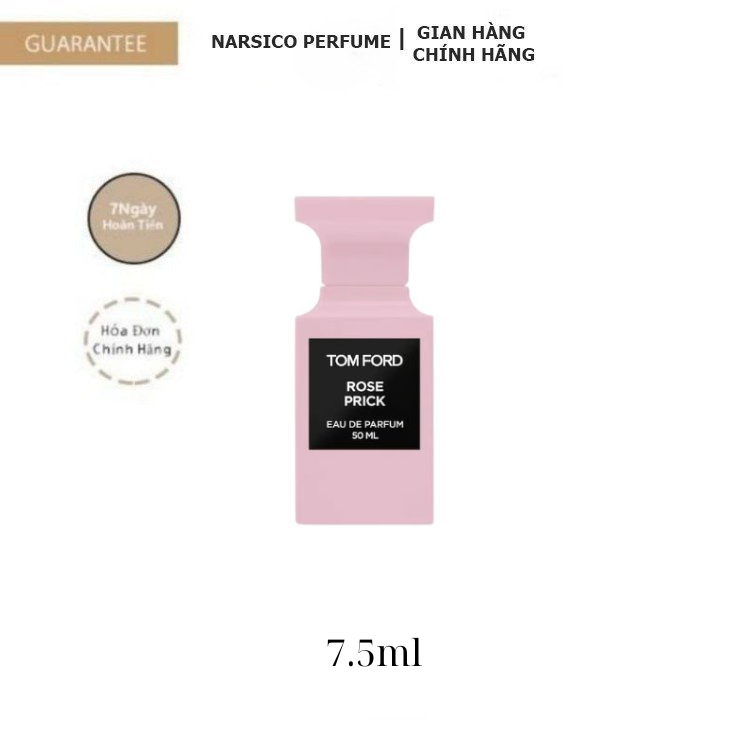 Nước Hoa Unisex, Nước hoa Mini Tom Ford Rose Prick Eau De Parfum 7.5ml