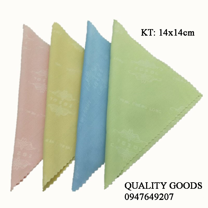 [DEAL SỐC 2 NGÀY] Combo 2 Khăn lau mắt kính size 14x14cm - Quality Goods - {Hàng chất} Khăn có họa tiết mềm mịn, lau cực sạch cho kính mắt, kính máy ảnh, màn hình máy tính, điện thoại