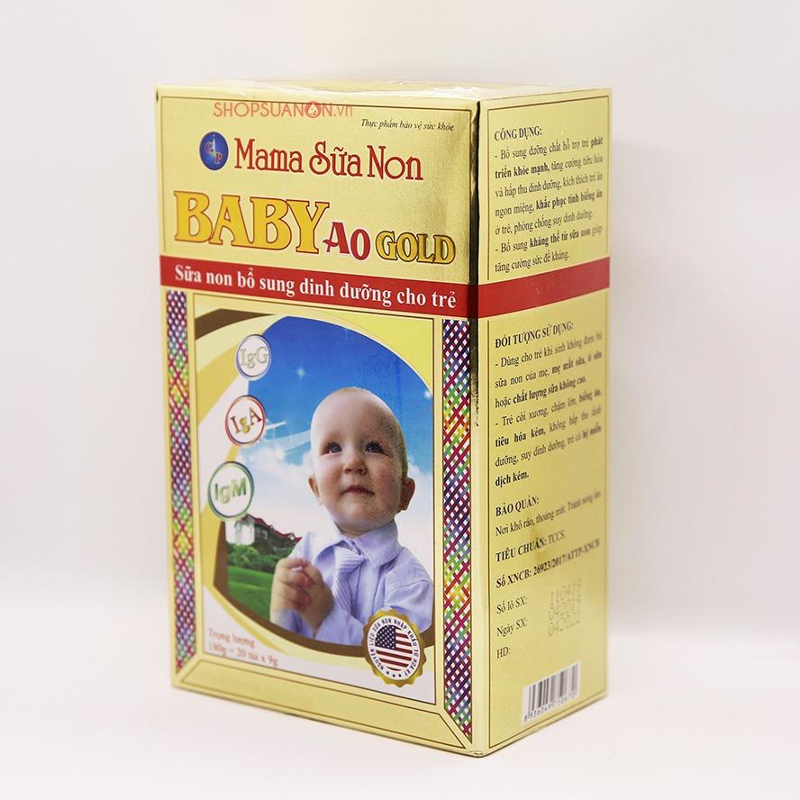 [HCM]SỮA NON MAMA A0 GOLD 20 TÚI X 9G CHO TRẺ SUY DINH DƯỠNG