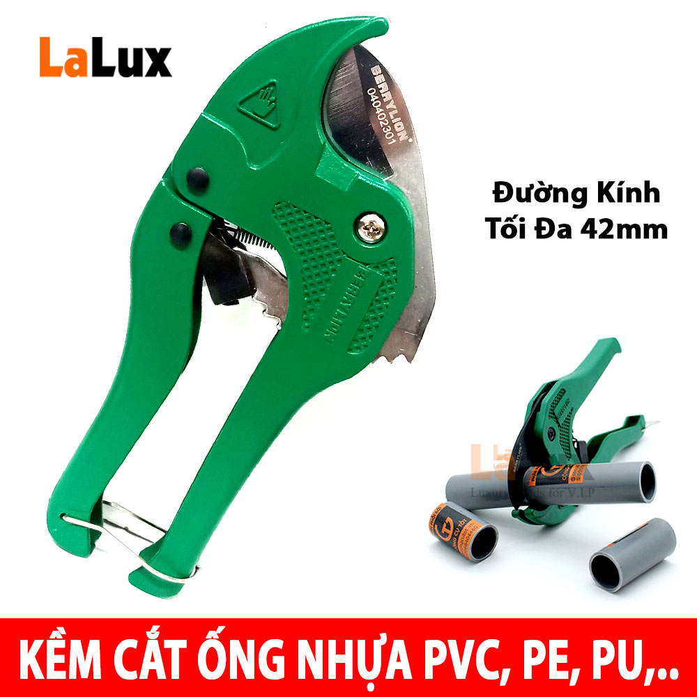 Kềm Cắt Ống Nhựa PVC, PP, PU, PE - Đường Kính Tối Đa 42mm - Lưỡi Siêu Sắc Bén