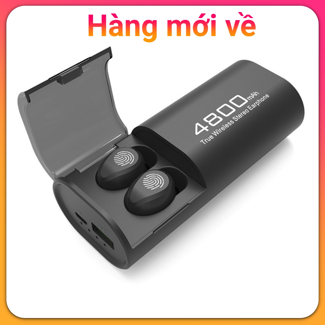 Tai nghe Bluetooth không dây nhét tai AMOI S11  cho điện thoại Sony, Samsung, iphone, Apple, Oppo, ViVo, VSmart- Kiêm pin sạc dự phòng - Pin trâu hơn i7, i9, i11, i12 TWS- Mã giảm giá Amoi S11 - Maxim