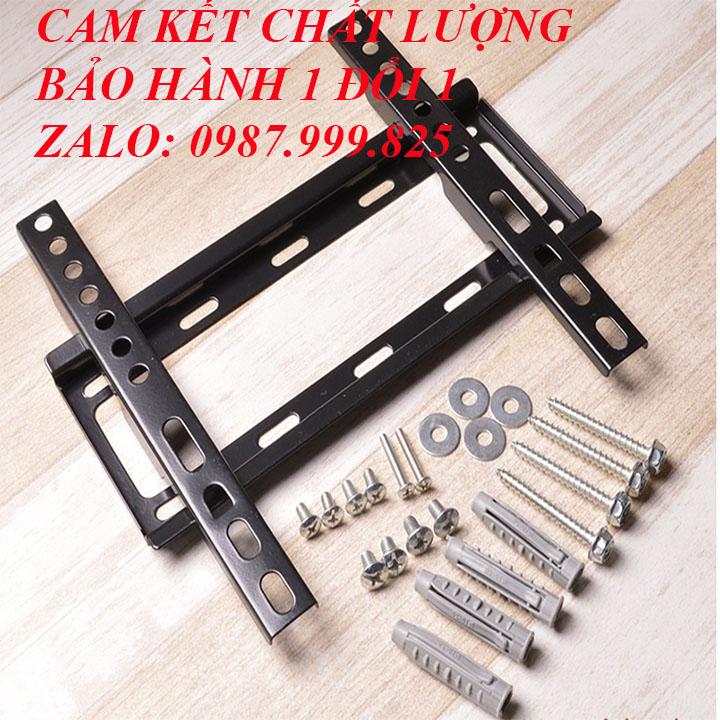 [HCM]KHUNG TREO TƯỜNG Dùng cho Tivi Led LCD Plasma. Sơn tĩnh điện độ bền cao Trọn bộ sản phẩm có kèm theo tắc kê ốc vít để bắt khung lên tường và bắt tivi