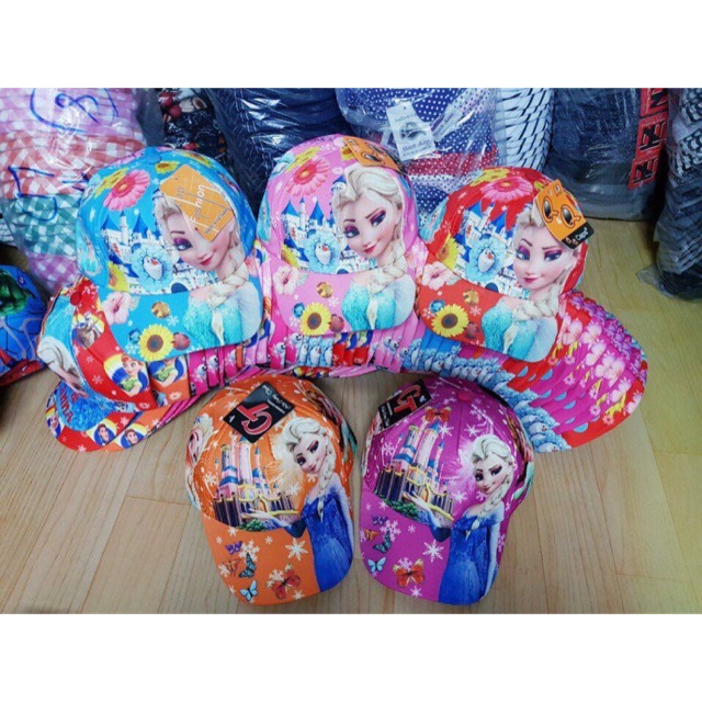 Mũ elsa lưỡi trai cho bé gái
