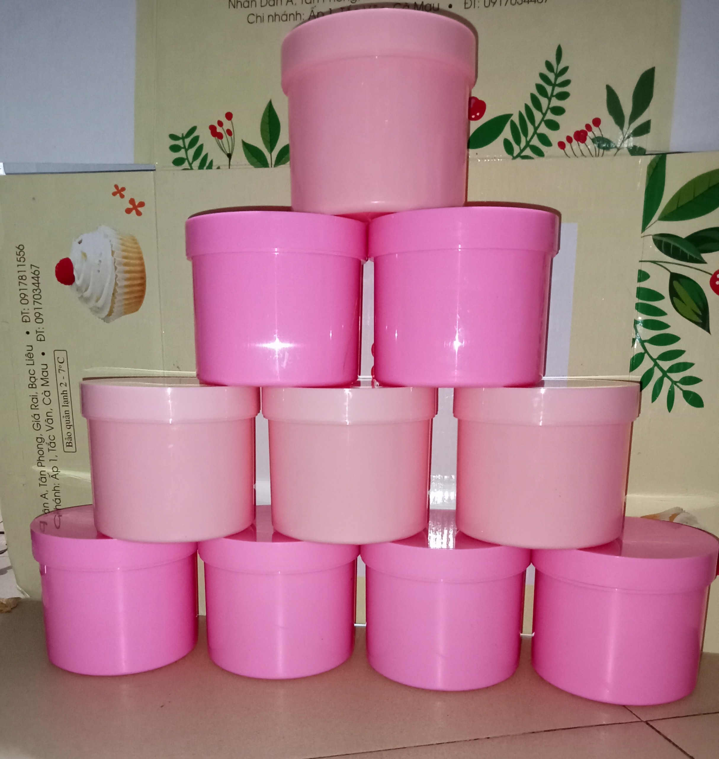 Hủ đựng kem body 200g 500g chiết kem, chiết mỹ phẩm