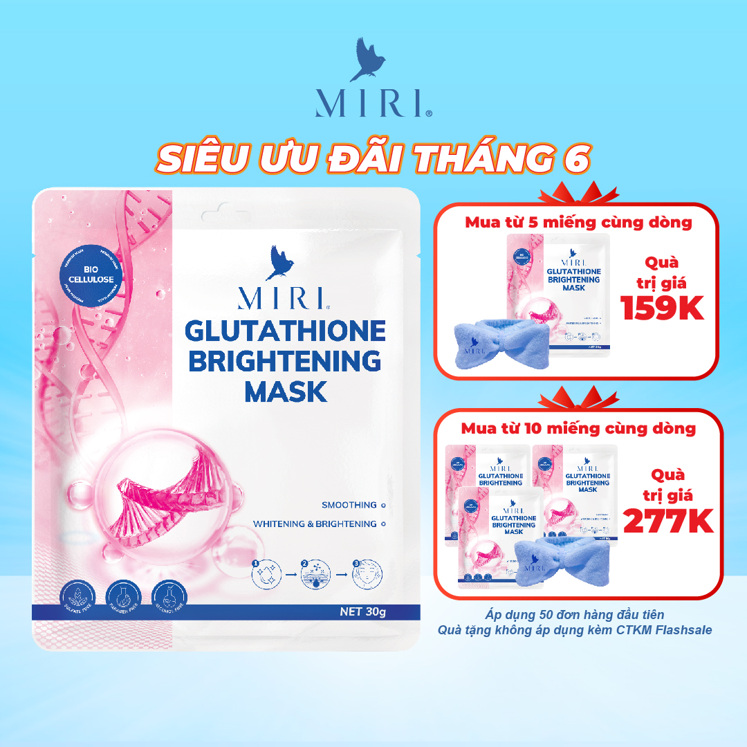 Mặt Nạ Giúp Dưỡng Trắng Da - Glutathione Brightening Mask MIRI