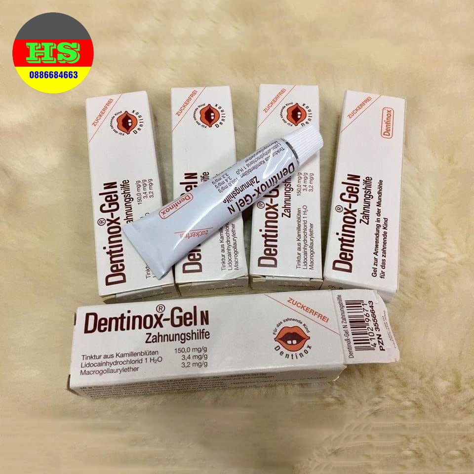 Gel bôi không đau, giảm sưng tấy cho bé mọc răng dentinox – gel n