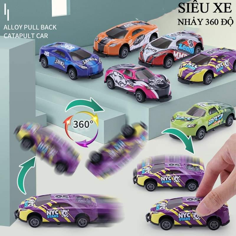 Siêu xe ôtô đồ chơi xoay,nhảy,bay 360 độ - Làm bằng hợp kim +nhựa ABS chắc chắc ,bền,đẹp -bay lên khi gặp vật cản