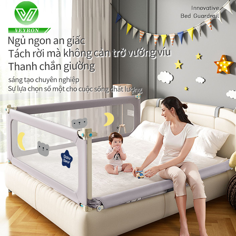 Thanh chắn giường SALE giá nhập chặn giường dạng trượt cao tối đa có màu phù hợp bé trai bé gái