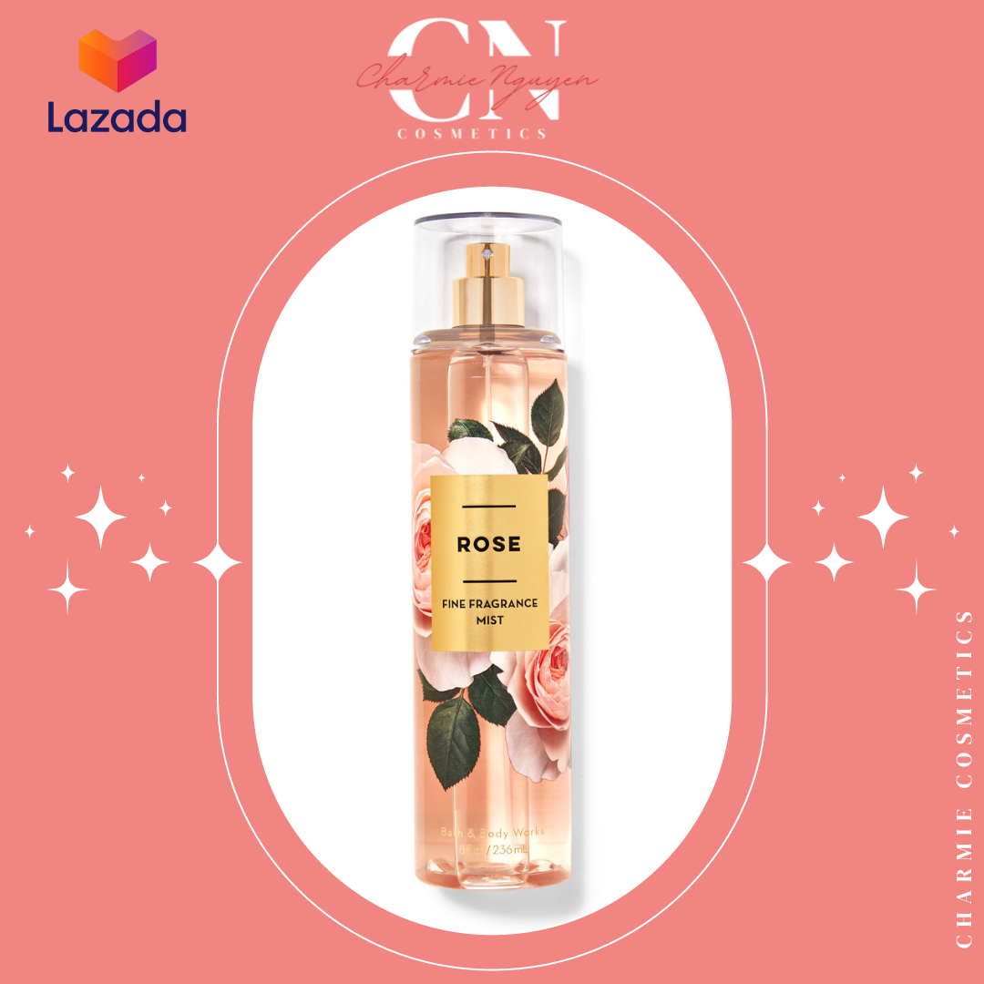 Body mist xịt thơm toàn thân bath & body works rose