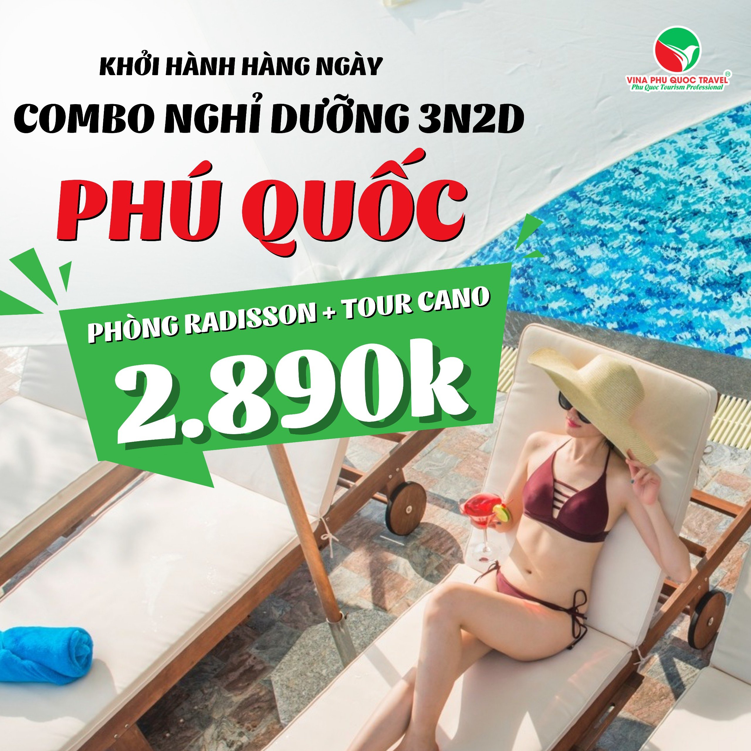 (EVoucher Vina) Phú Quốc: Nghỉ Dưỡng 3N2D tại RADISSION BLU PHU QUOC + Kèm TOUR CANO 4 ĐẢO