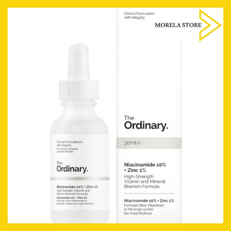 [HCM]Serum cho da mụn giảm thâm cân bằng nhờn The Ordinary Niacinamide  + Zinc  30ml