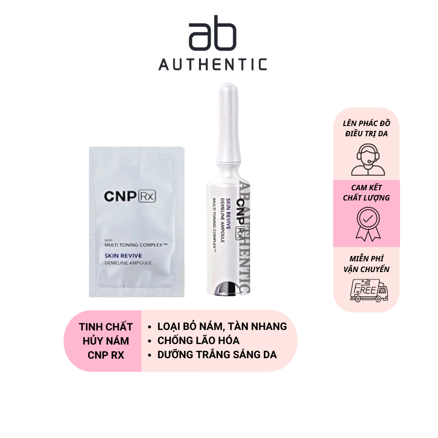 Sample Tinh chất CNP RX hủy nám, tàn nhang, dưỡng trắng Skin Revive Demeline Ampoule - AB AUTHENTIC