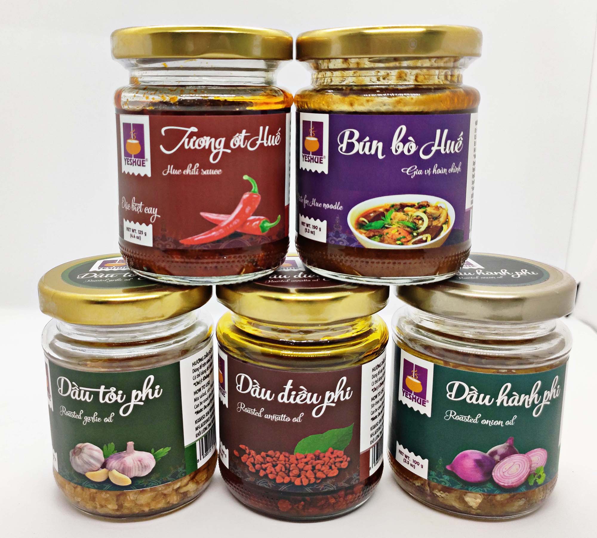 NEW COMBO 7 sản phẩm gia vị nấu bún bò Huế YESHUE