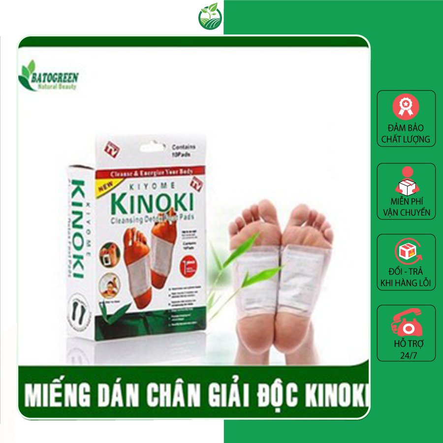 Hộp 20 miếng dán chân thải độc Kinoki hàng Nhật Bản