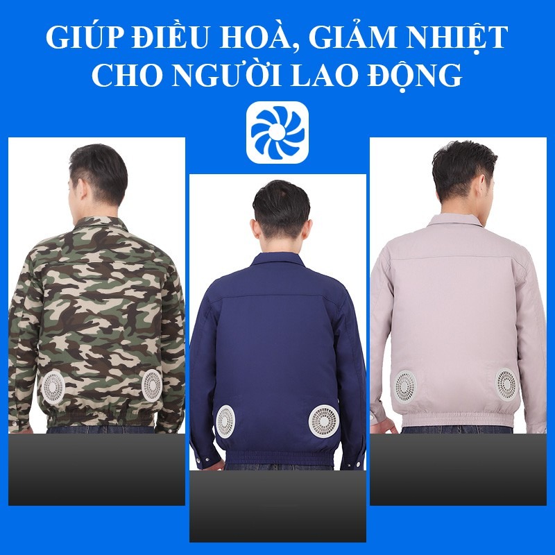Áo điều hòa, áo điều hoà nhật bản, áo quạt gió, quạt áo điều hoà, áo chống nắng có quạt, Áo điều hòa quạt gió Nhật Bản Dstore pin 30000mAh siêu bền