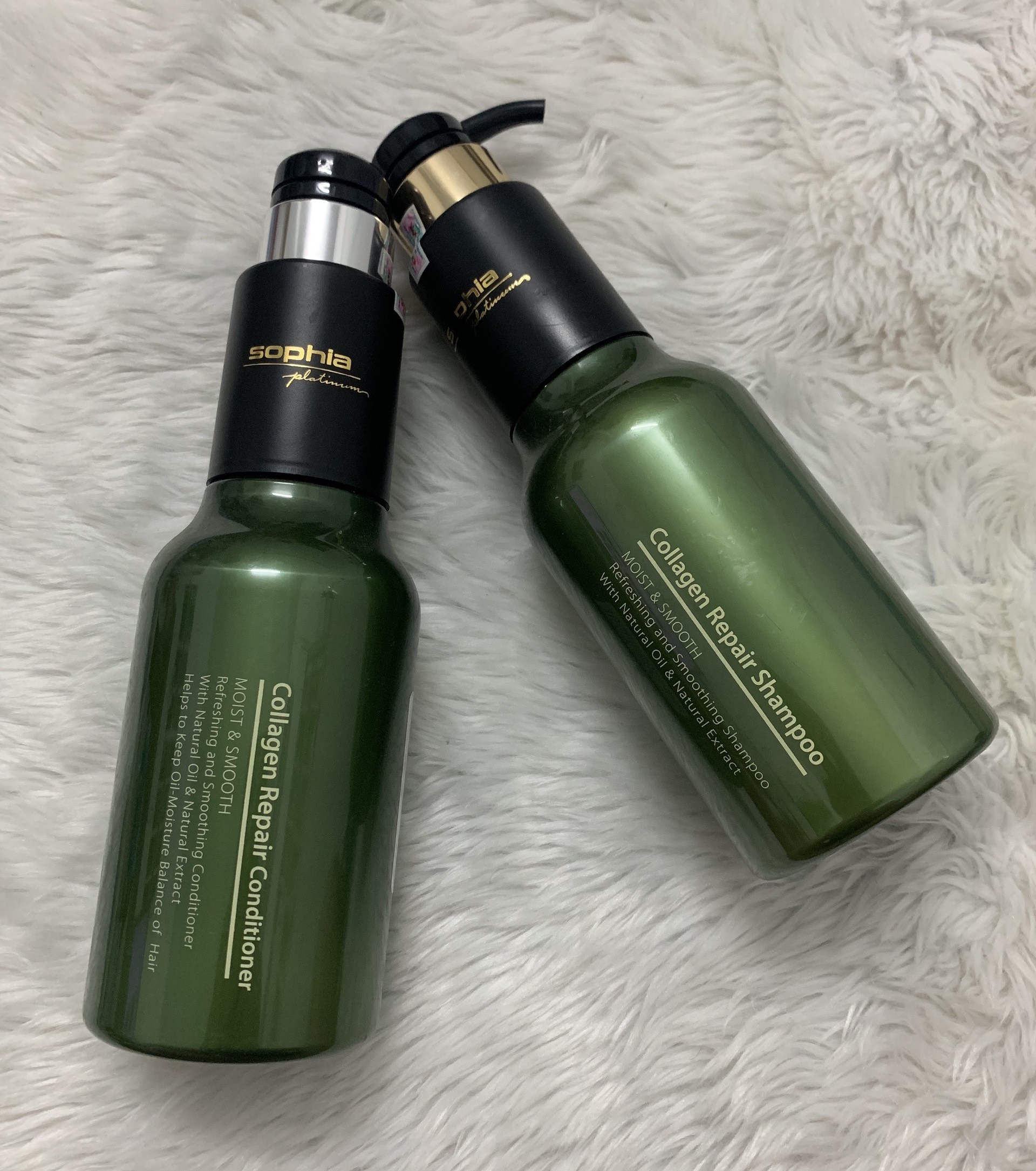 Cặp Dầu Gội Xả Sophia Platinum Collagen Repair Shampoo Conditioner 500mlx2