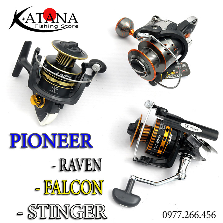 [HCM]Máy Câu Cá PIONEER - Raven 6000 / Falcon 6000 / Stinger 6000
