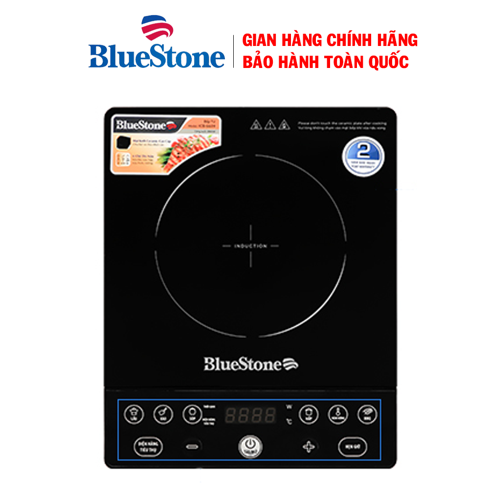 Bếp từ đơn Bluestone ICB-6609 - Bếp từ cơ - Bếp lẩu - Bếp điện từ tặng kèm nồi lẩu - Công suất cao 2000W nấu nhanh, Mặt kính Ceramic cao cấp siêu bền, 6 chế độ nấu tiện lợi, tự ngắt khi quá tải, Bảo hành 2 năm