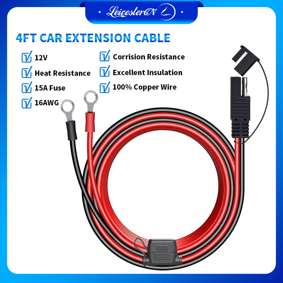 Đầu Nối Vòng LST 4FT 12V Vòng SAE Đến O Dây Nối Dài Kết Nối Đầu Nối Cáp Cho Bộ Sạc/Bộ Bảo Trì Pin