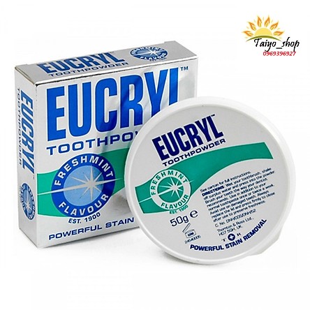 Bột Làm Trắng Răng Eucryl Toothpowder