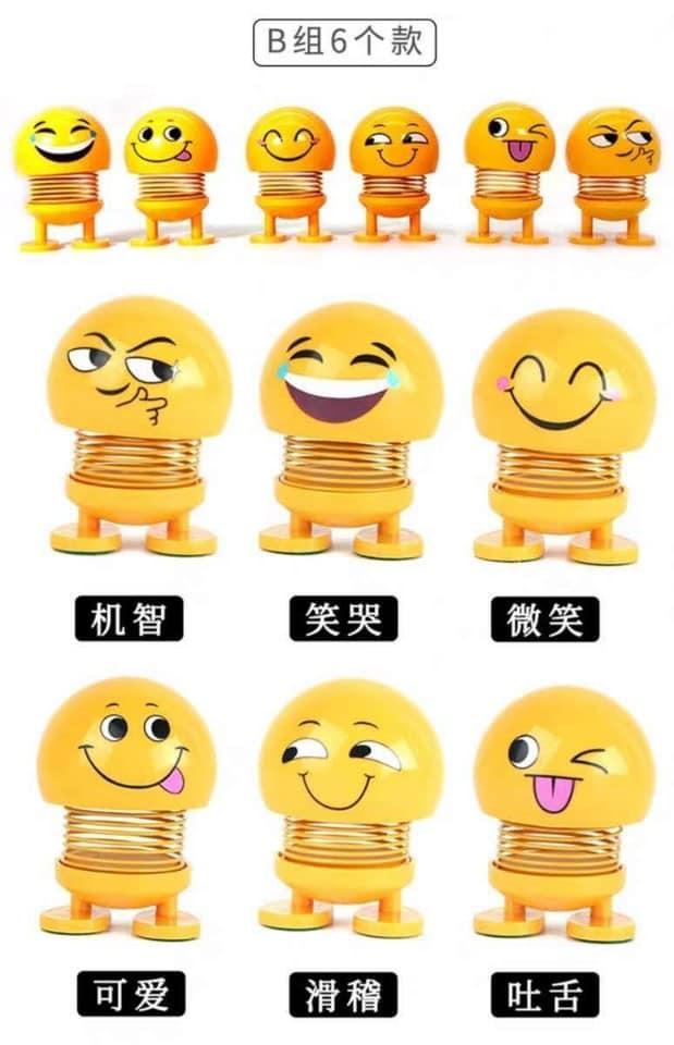 Lật Đật Icon Emoji Lò Xo Nhún Đồ Chơi Xả Stress