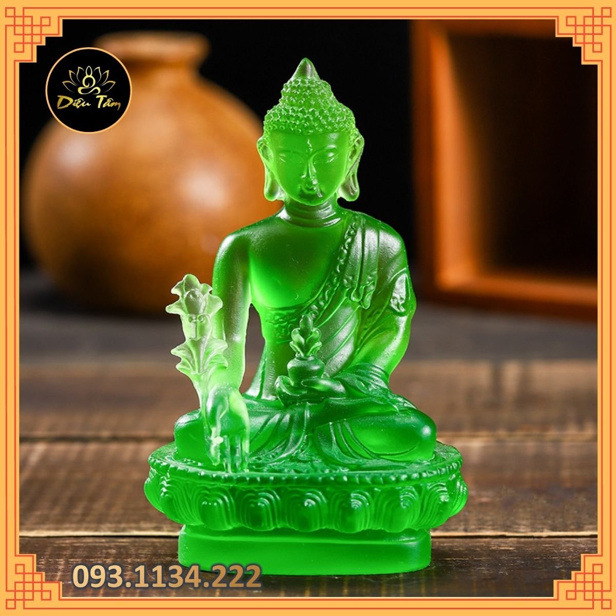 Tượng phật tượng dược sư lưu ly quang vương cao cấp đồ thờ cúng phong thủy shop Diệu Tâm