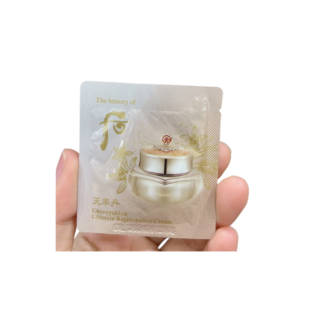Combo 10 gói Kem dưỡng Whoo tái sinh chống lão hóa Cheonyuldan Ultimate Regenerating Cream