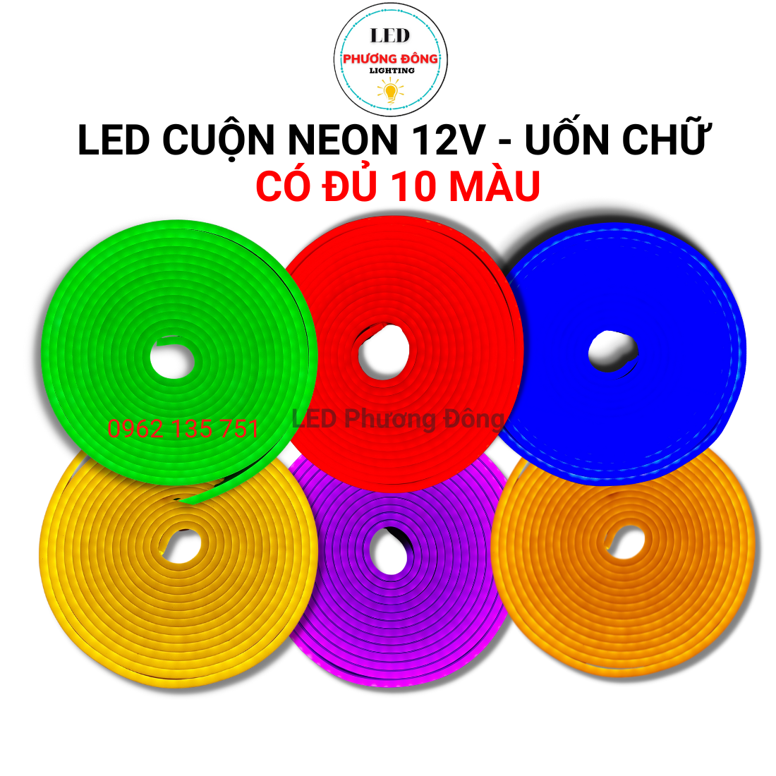 Đèn LED NEON Trang Trí Uốn Chữ Siêu Sáng cuộn 5m