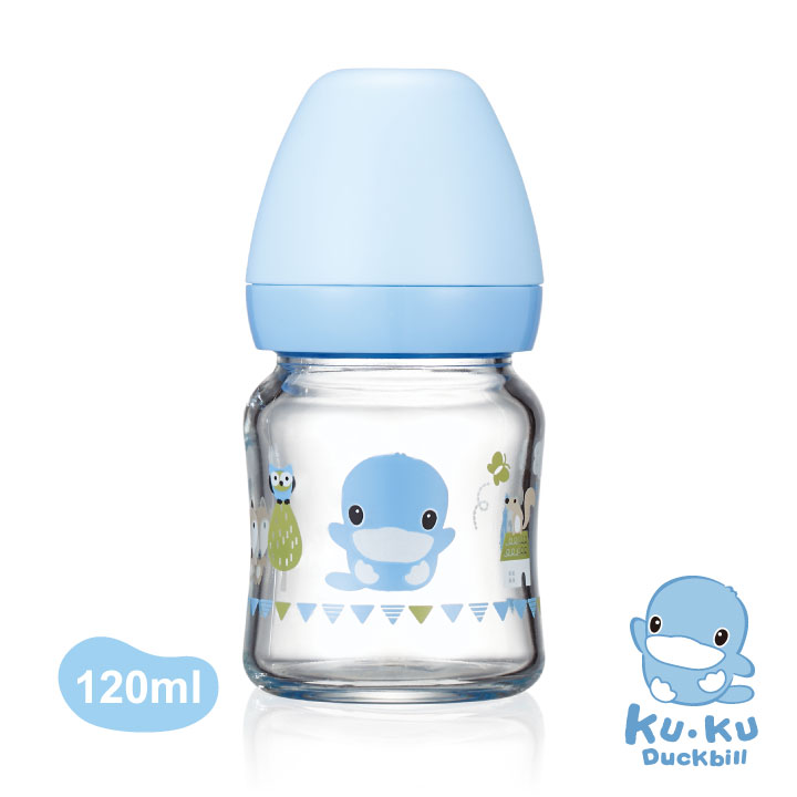 Bình sữa cổ rộng bằng thủy tinh kuku ku5864 - 120ml