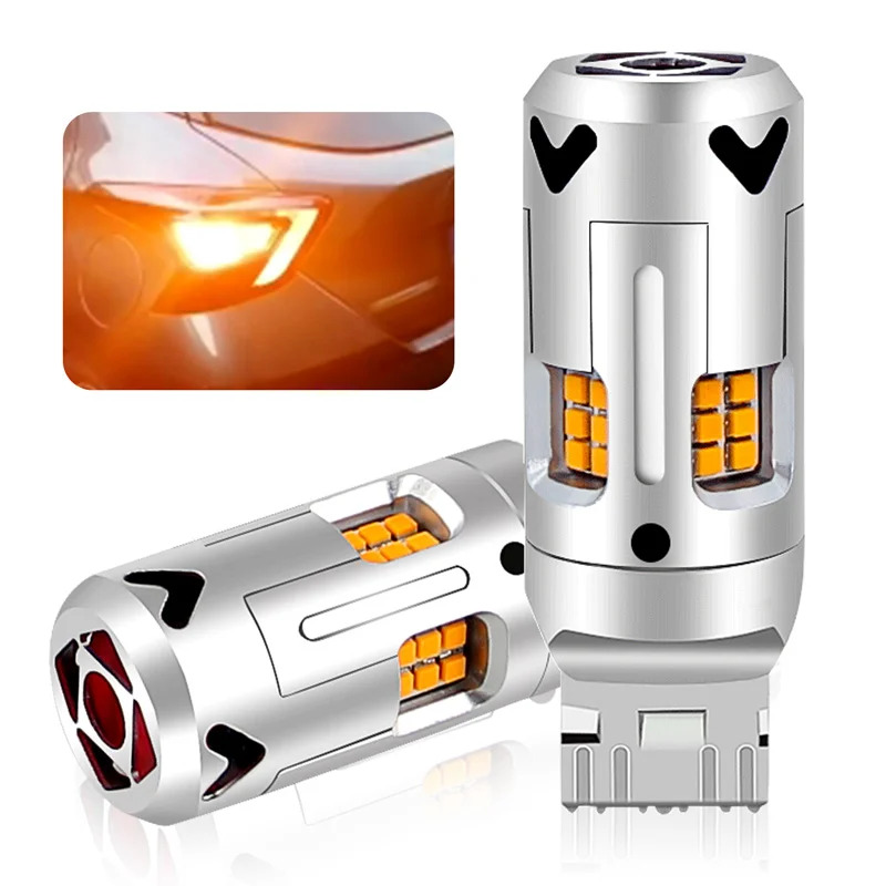 20232 chiếc bóng đèn LED đèn tín hiệu rẽ LED không có đèn flash LED T20 W21W 7440 đèn LED nhấp nháy đèn LED không có đèn LED nhấp nháy đèn LED 2800lumen mà