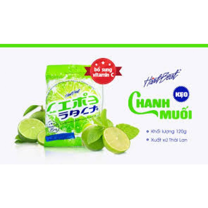 Set 3 gói kẹo chanh muối thái lan 120g