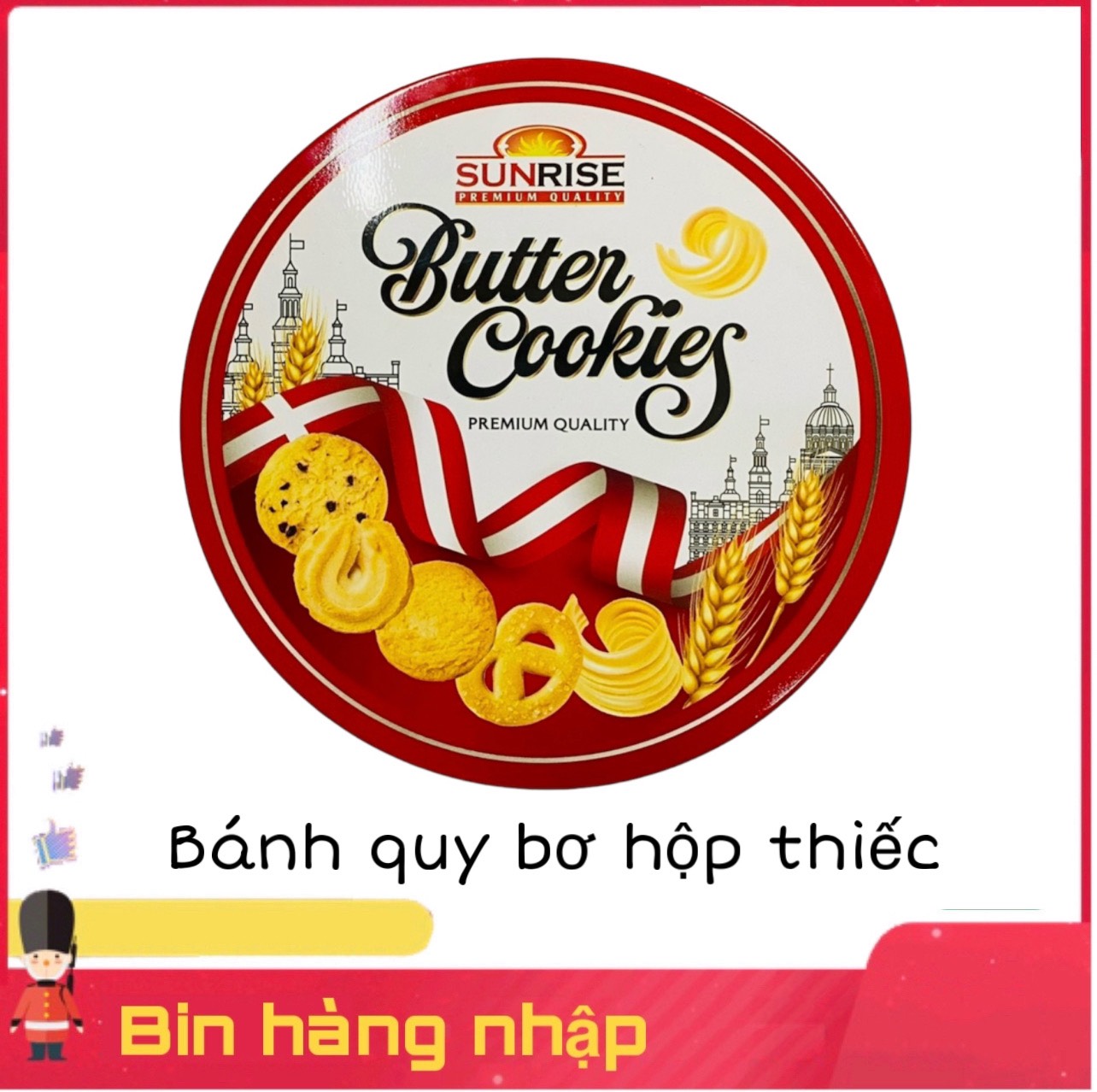 Bánh quy bơ hộp thiếc Malaysia 105g
