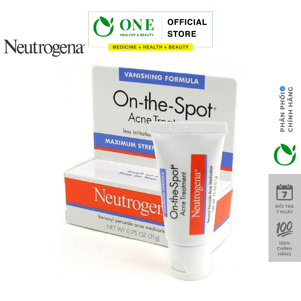 Kem ngừa Mụn Neutrogena On-The-Spot Acne Treatment 21gr
