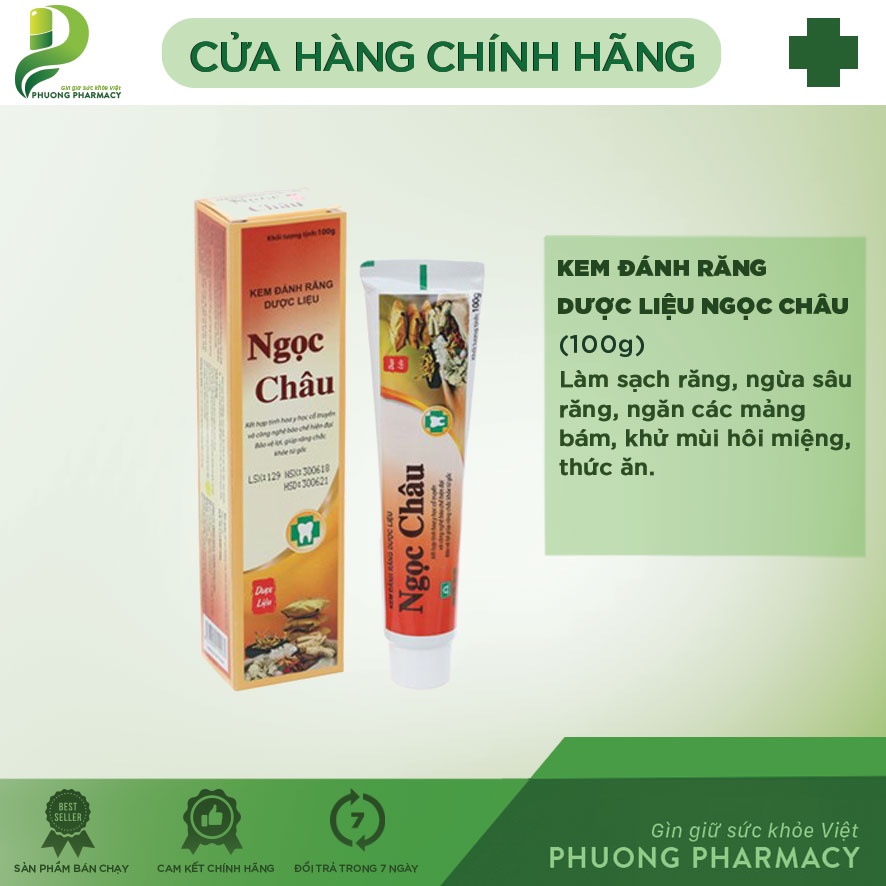 Kem đánh răng dược liệu ngọc châu p069
